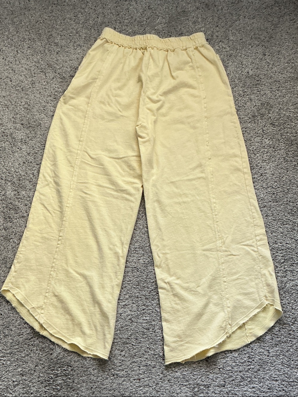 J. Her Wide-Leg Pants ~ Light Yellow - Picture 7 of 8